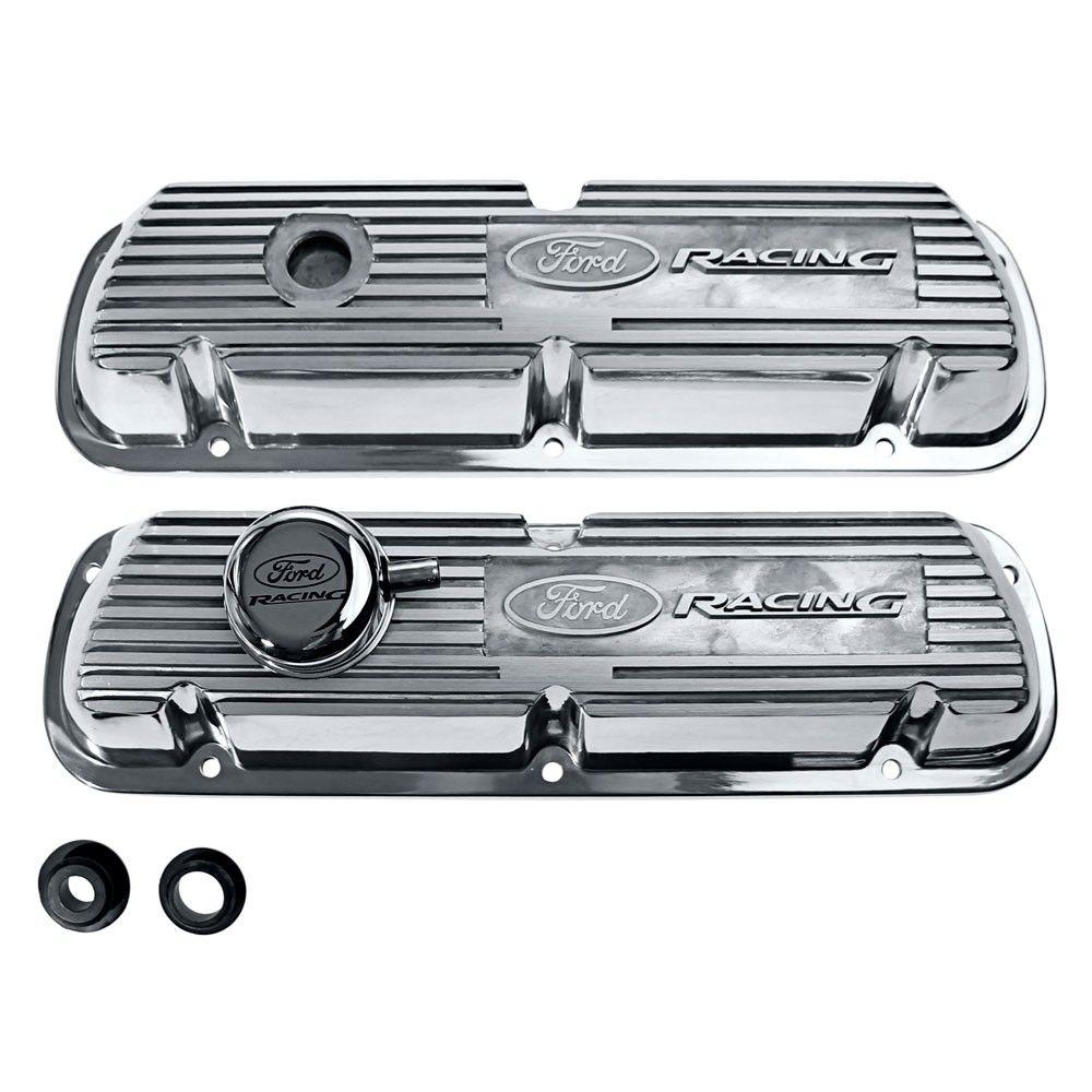 Ford Racing Valve Cover Logo - Ford Racing M 6582 A302R Valve Cover Polished With Ford Racing Logo