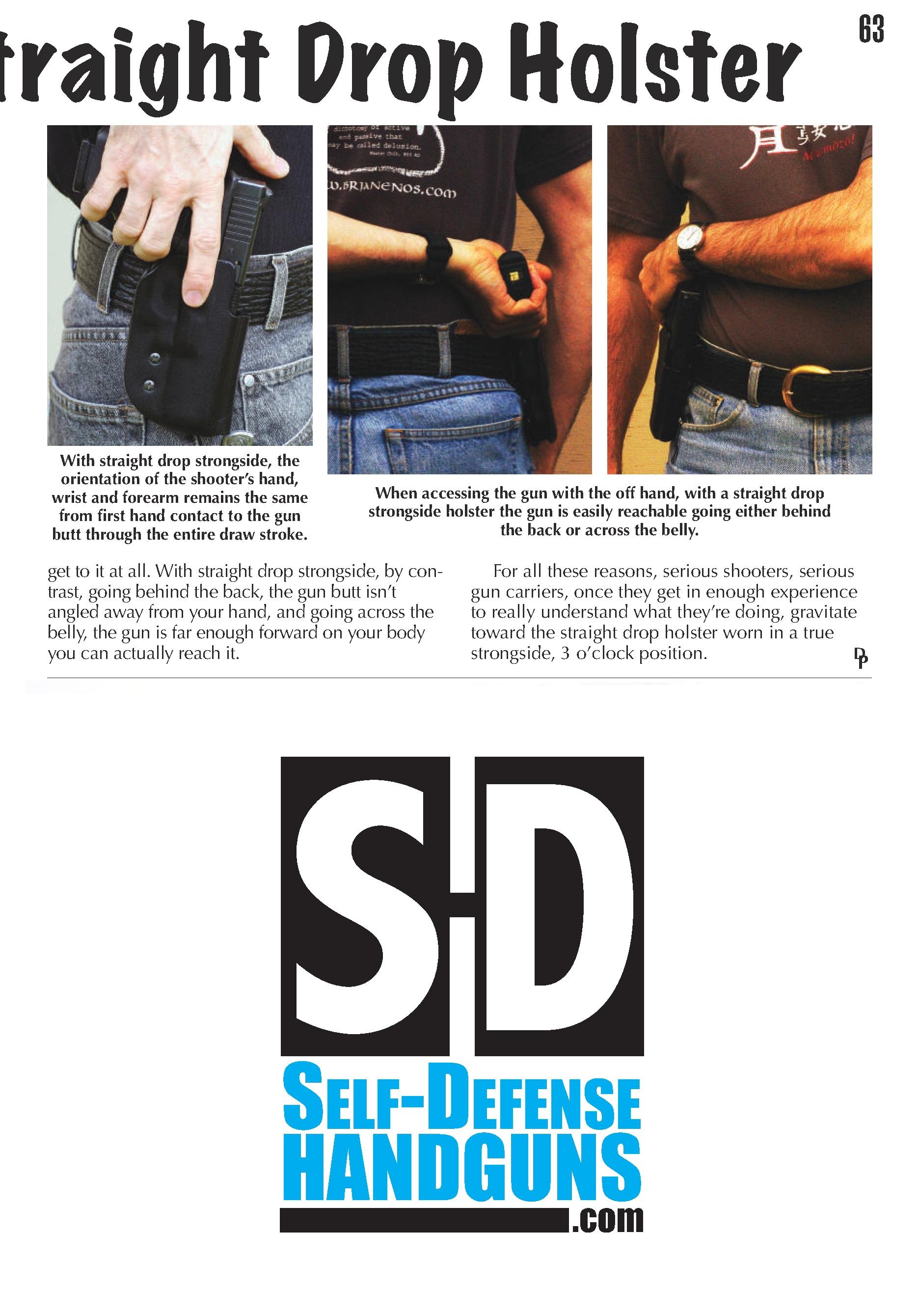 Straight Drop Logo - The Case for the Straight Drop Holster