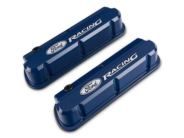 Ford Racing Valve Cover Logo - Ford Performance Mustang Slant Edge Valve Covers - Blue 302-136 (79 ...