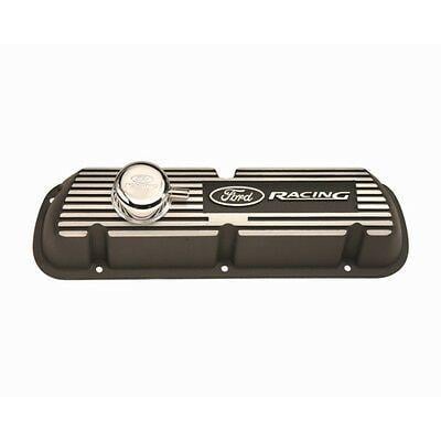 Ford Racing Valve Cover Logo - FORD RACING LOGO 289-302-351W Black Satin Valve Cover Set M-6582 ...