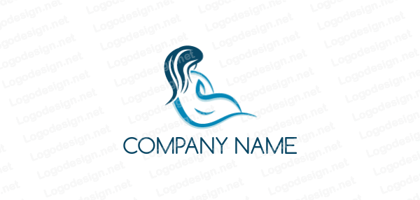 Lady with Flowing Hair Logo - Red Woman With Flowing Hair Logo Quiz - Clipart & Vector Design •