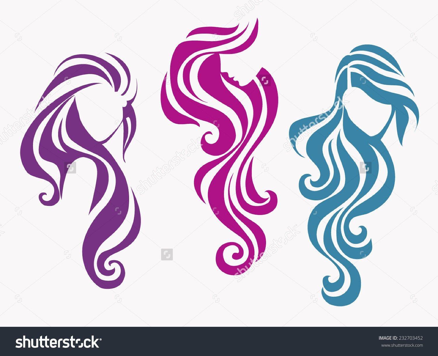Lady with Flowing Hair Logo - Logo Hair Flowing Lady