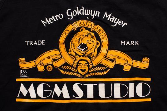 MGM Lion Logo - MGM Studio Tank Top, Classic Gold Film/Roaring Lion Logo