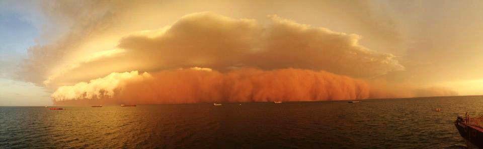 Australian Red Wave Logo - Australian Dust Storm Photos Suggest Fearsome 'Red Wave' Off ...