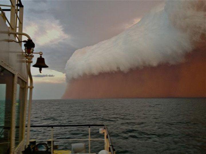 Australian Red Wave Logo - Australian Dust Storm Photo Suggest Fearsome 'Red Wave' Off