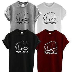 Funny Shirt Logo - PEWDIEPIE t shirt logo youtube viral funny bro fist party brofist