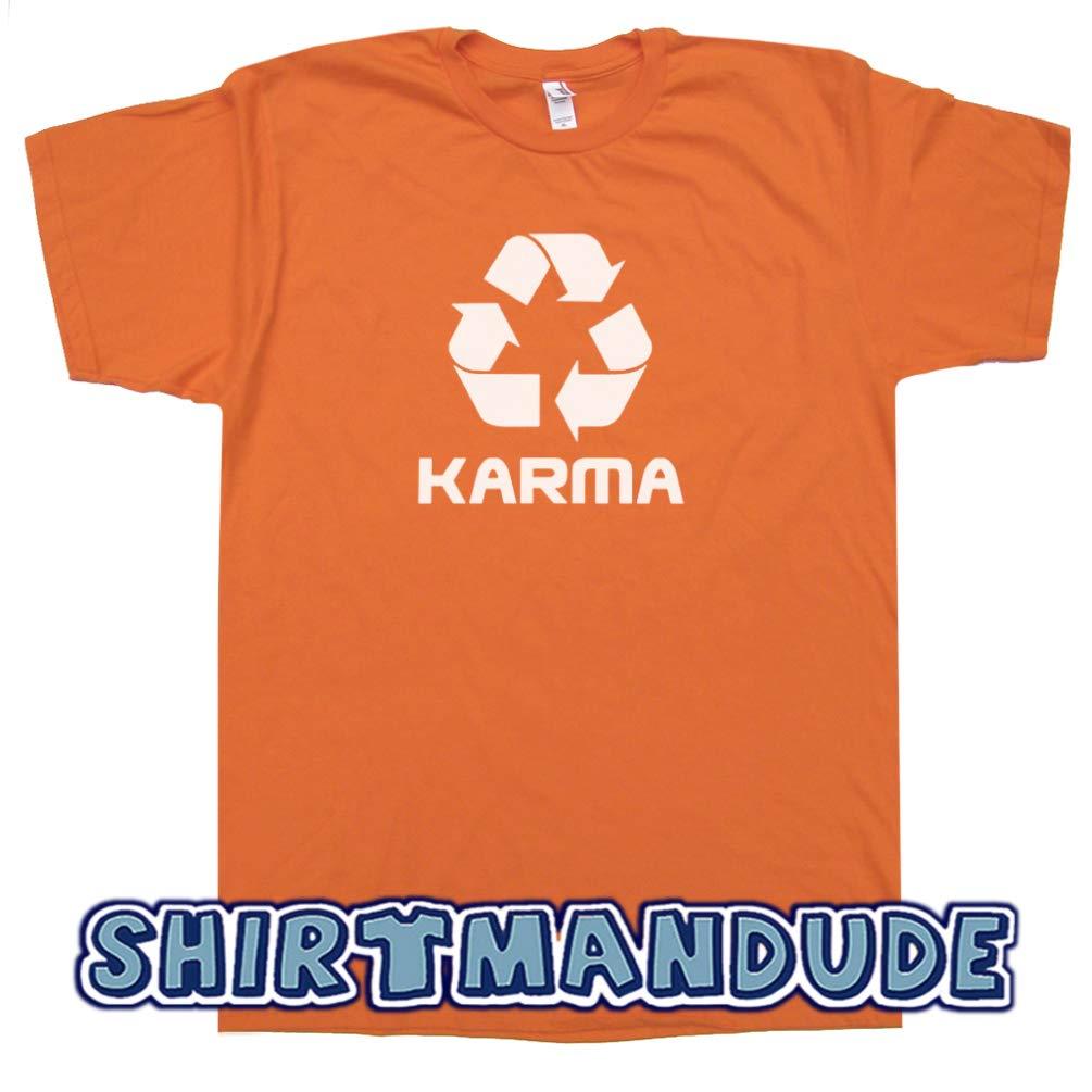 Funny Shirt Logo - Funny Karma T Shirt Recycle Graphic Logo Symbol Tee Yoga