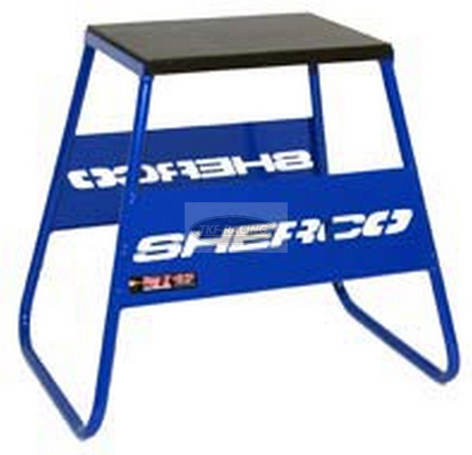 Blue Z Logo - New Tag Z Steel Box Bike Stand BLUE SHERCO Logo Motocross