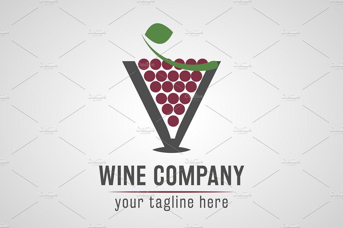 Wine Company Logo - Wine company logo Logo Templates Creative Market