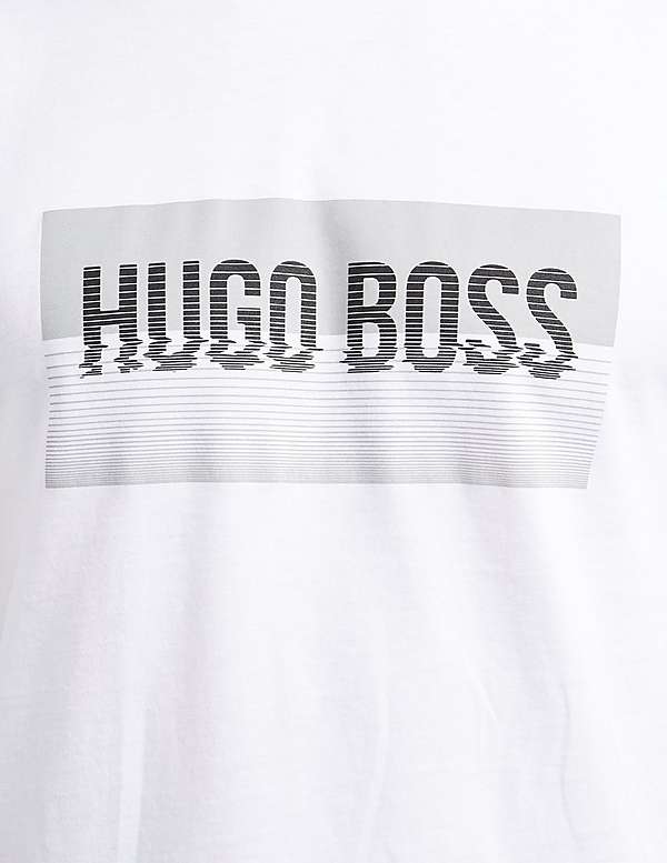 White with Green Box Logo - Men BOSS Green Box Logo Short Sleeve T-Shirt White # R15l1619HH5 ...