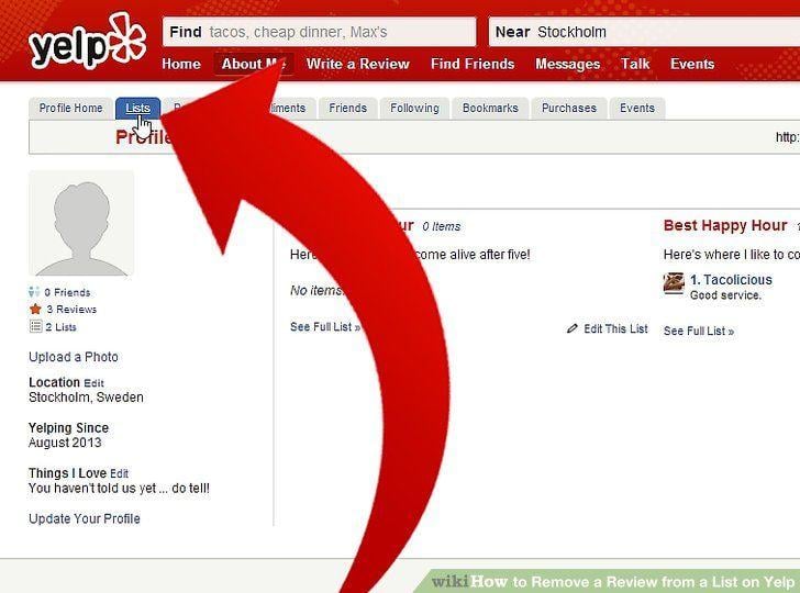 Yelp Review List Logo - How to Remove a Review from a List on Yelp: 4 Steps