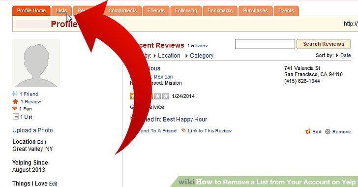 Yelp Review List Logo - How to Remove a List from Your Account on Yelp: 5 Steps