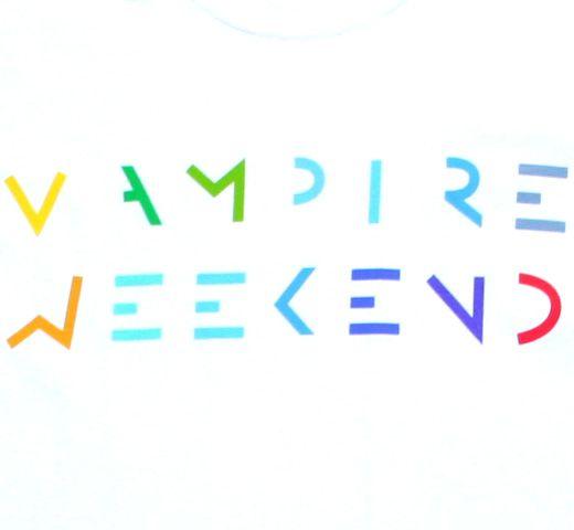 Vampire Weekend Logo - Vampire Weekend / Multicolor Logo Tee (White) - Rudy