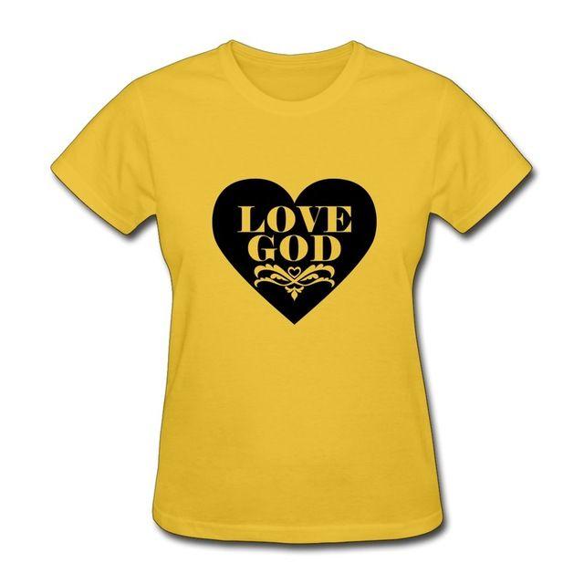 Rated T Logo - Top Rated Casual Girls T LOVE GOD Creat Own Humor Logo Tshirts