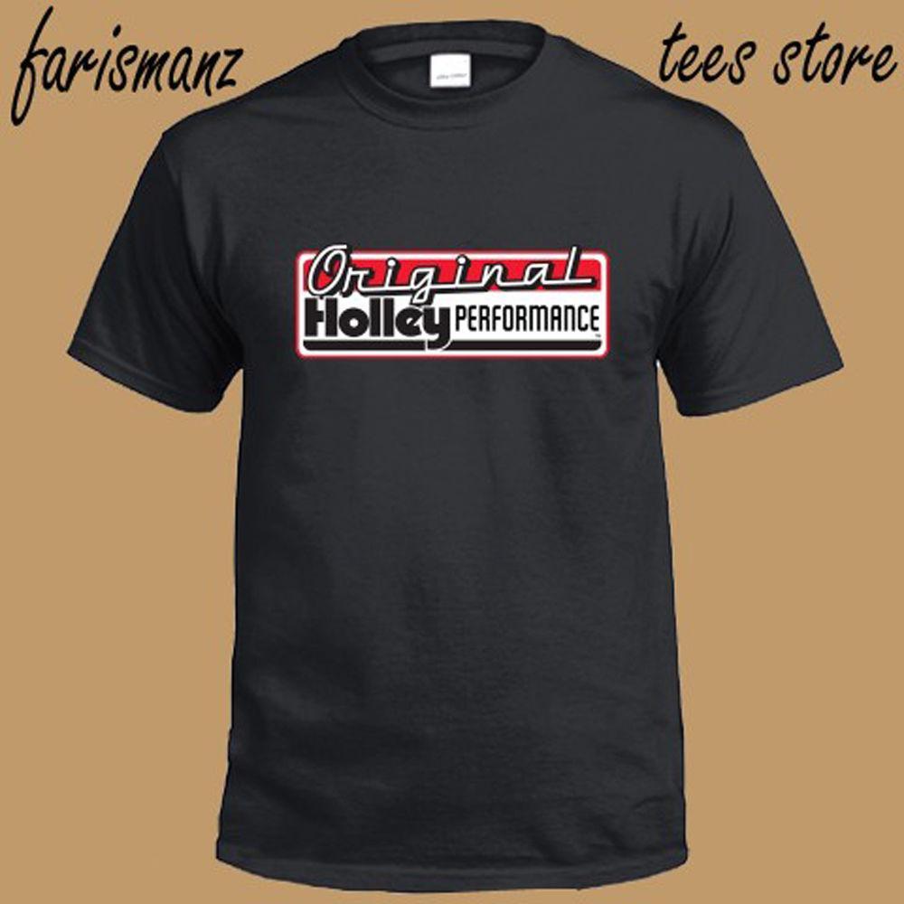 Performance Printing Logo - New Holley Performance Racing Logo Men's Black T Shirt Size S To 3XL