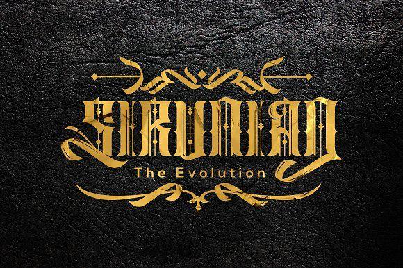 Blackletter Logo - Sirunian ~ Blackletter Fonts ~ Creative Market