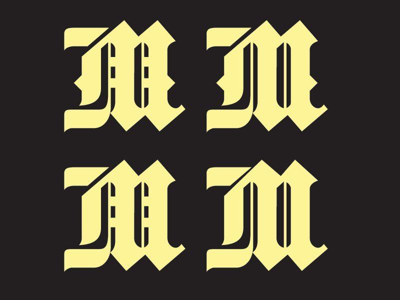 Blackletter Logo - Blackletter M logo design by Jake Rainis | Dribbble | Dribbble