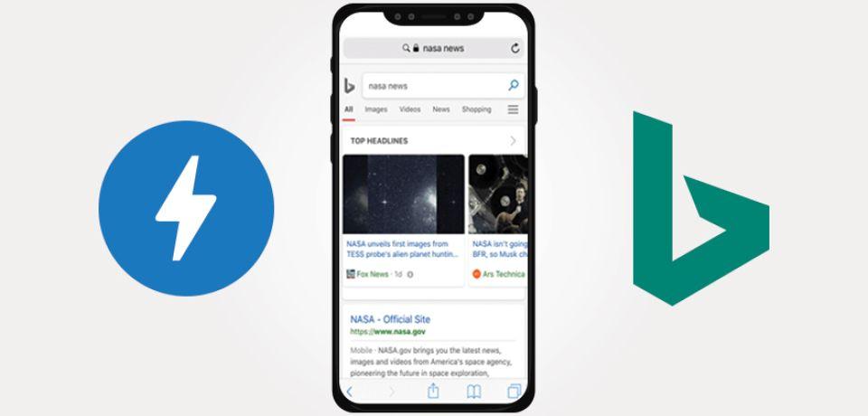 Bing Official Logo - Bing Extends Support of AMP Project to Mobile Web with New Viewer