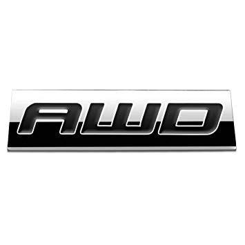 Blackletter Logo - Black LetterAWD Logo Metal Decal Emblem: Automotive