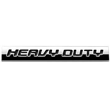 Blackletter Logo - Black LetterHeavy Duty Logo Metal Decal Emblem: Automotive