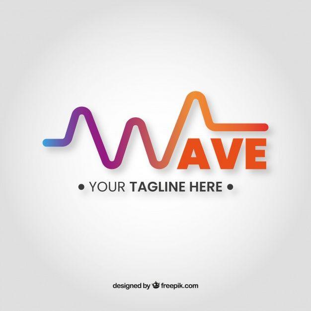 Sound Wave Logo - Sound wave logo with flat design Vector | Free Download