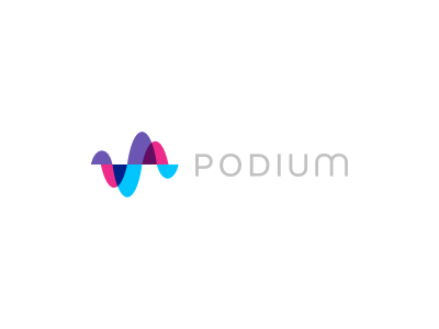 Sound Wave Logo - Podium / sound wave / logo design by Deividas Bielskis | design ...