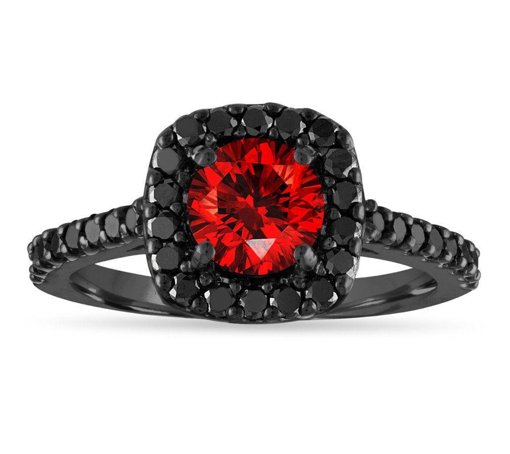 A Black Red Diamond Logo - 1.67 Carat Red Diamond Engagement Ring, Fancy Red Diamond