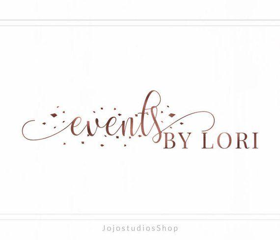 Blush Logo - Event Planner Logo Design Blush Logo Rosegold Logo Florist | Etsy