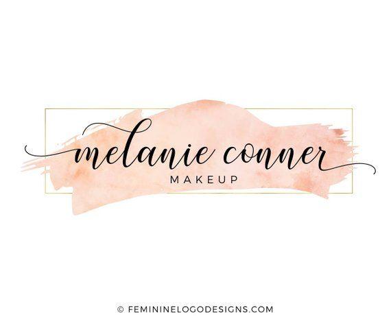 Blush Logo - Blush rose logo Calligraphy logo Watercolor logo design