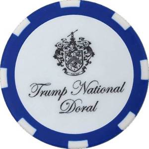 Blue Monster Logo - TRUMP NATIONAL DORAL (Blue Monster) - Blue/White - POKER CHIP Golf ...