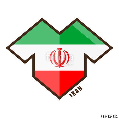 Iran Logo - Vector illustration. Football tournament 2018. Flag of Iran. logo ...