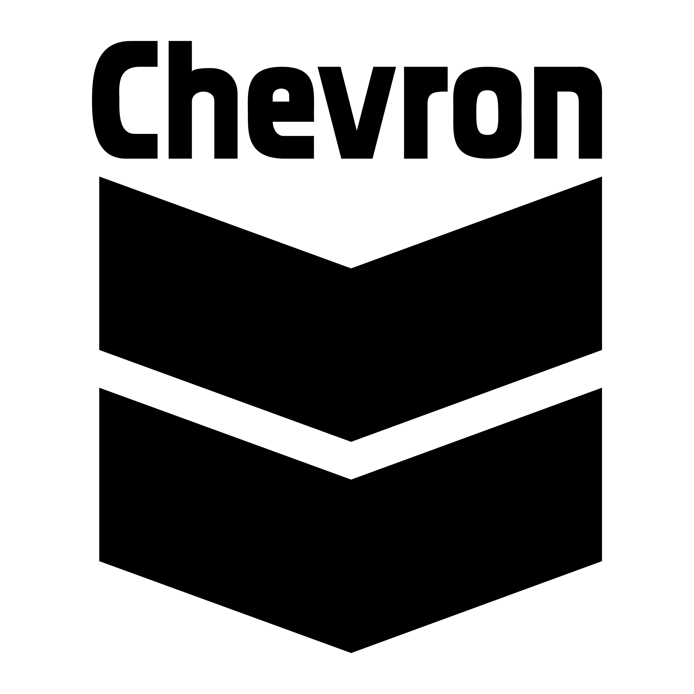 And White Black Chevronlogo Logo - Chevron Logo PNG Transparent & SVG Vector