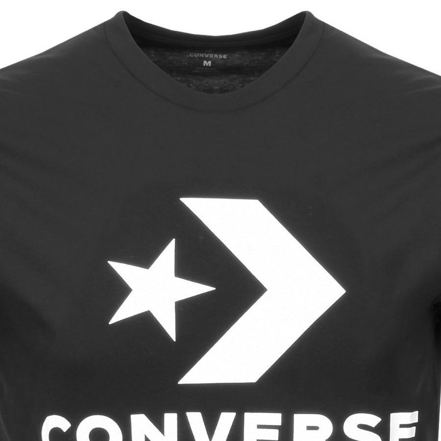And White Black Chevronlogo Logo - Converse Star Chevron Logo T Shirt Black in Black for Men - Save ...