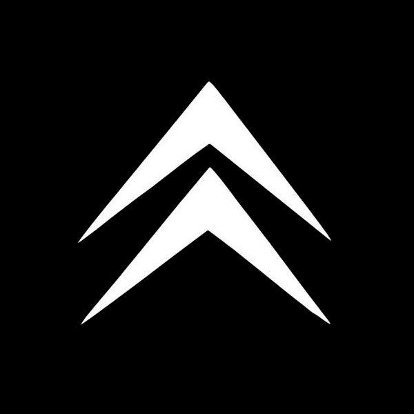 And White Black Chevronlogo Logo - logo Citroën (twin chevrons represent gear teeth) _ Andre Citroen