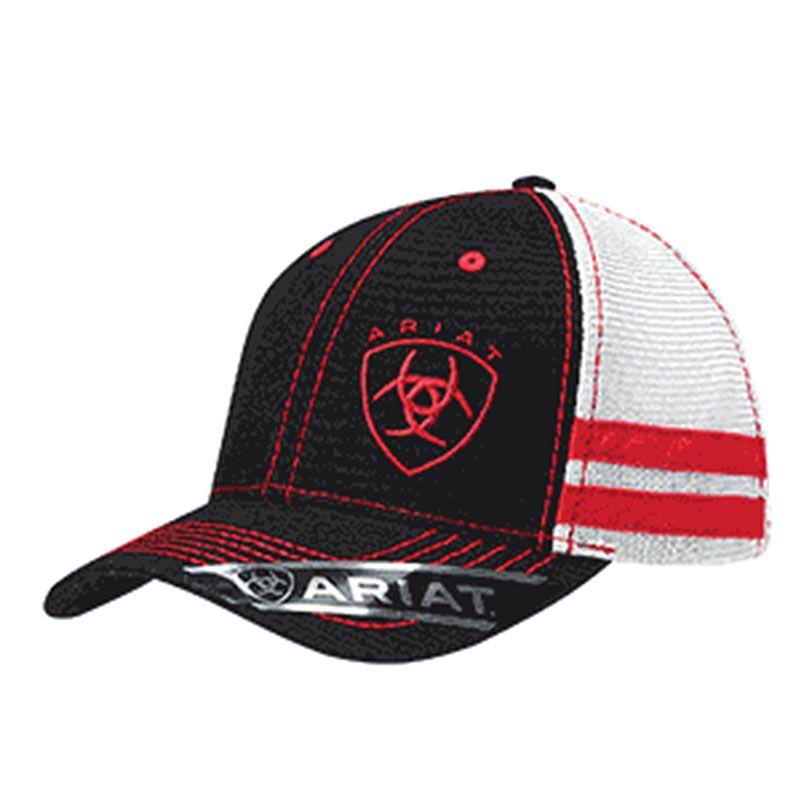 Ariat Logo - Ariat Logo Black Red Baseball Cap 1594201