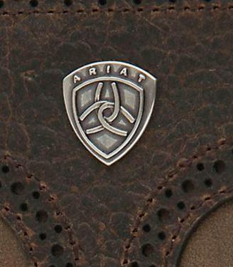 Ariat Logo - Ariat Rodeo Logo Brown Wallet A3511244 - handsome and rugged