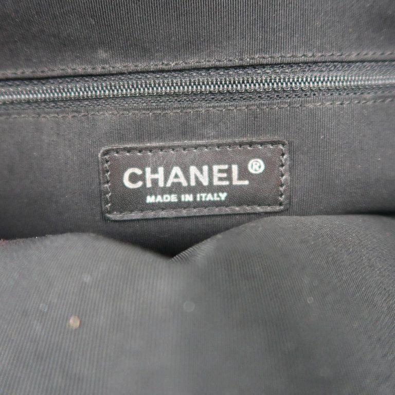 And White Black Chevronlogo Logo - Chanel Black Chevron Embossed Leather CC Logo Mini Tote Handbag at ...