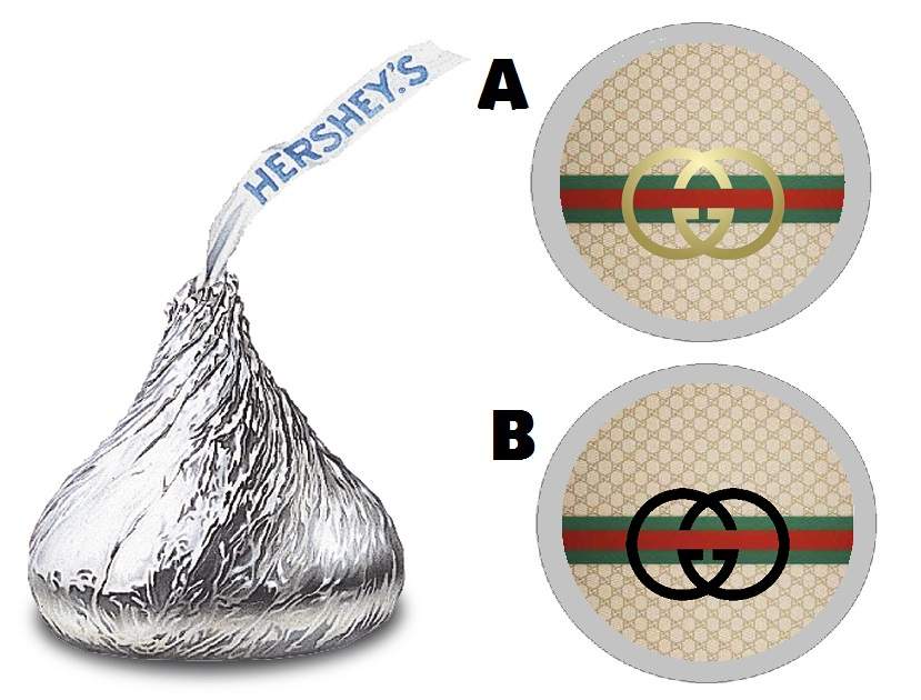 Cute Gucci Logo - GUCCI LOGO HERSHEY KISS LABELS STICKERS BIRTHDAY/ BABY SHOWER