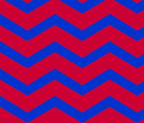 Blue and Red Chevron Logo - chevron blue and red large wallpaper - luluhoo - Spoonflower