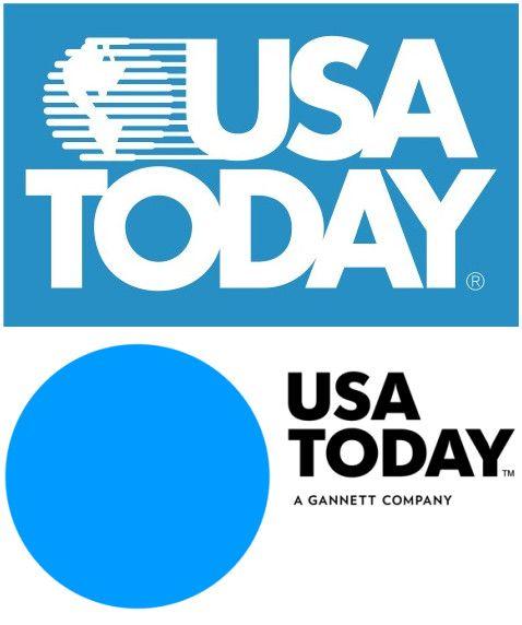 Old USA Today Logo - Less is More: Why Brands Choose to Simplify Their Logos. Labbrand