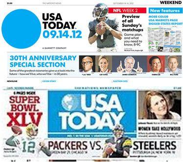 Old USA Today Logo - Dressing in a new logo is a delicate art