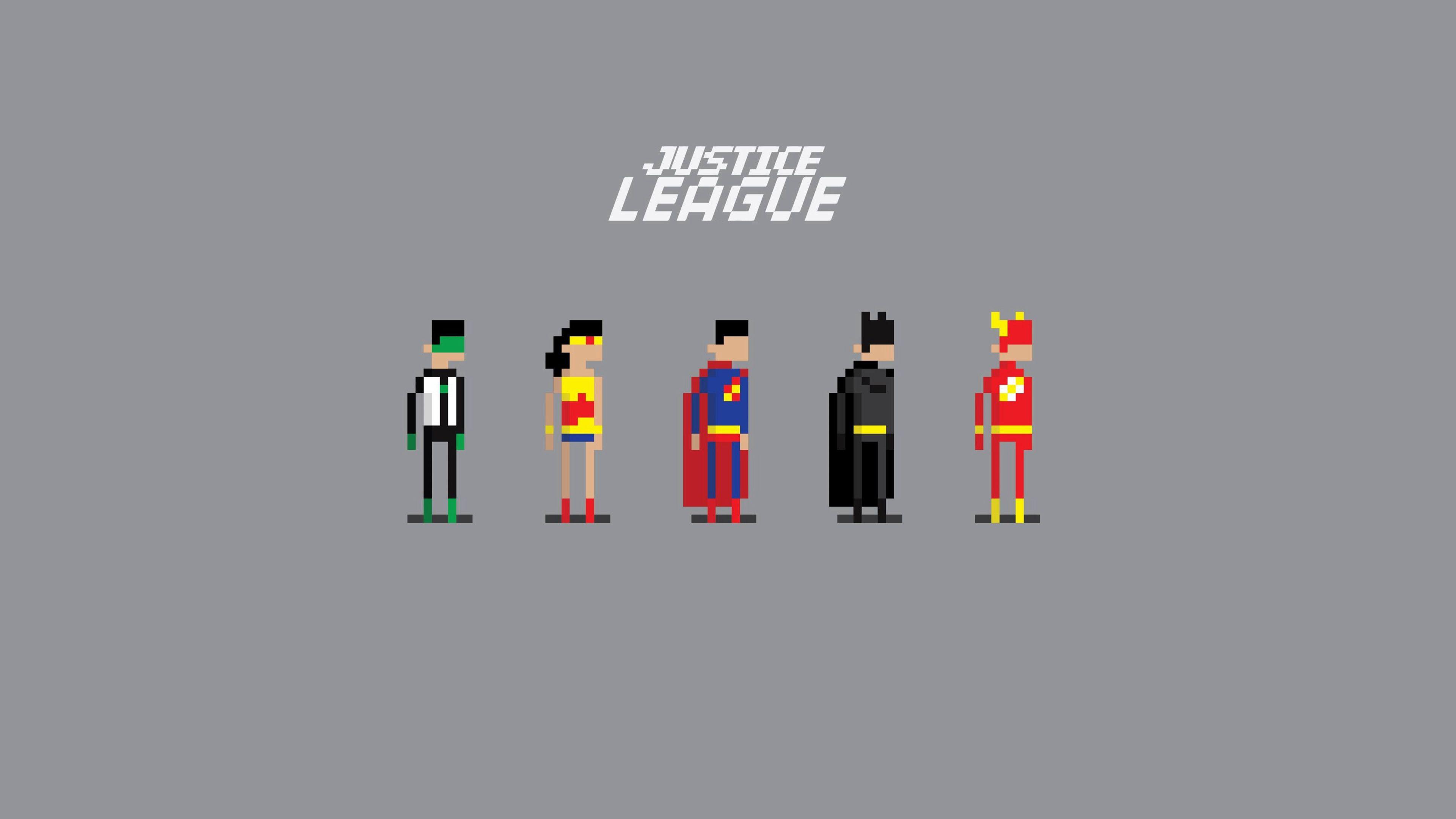 8-Bit Superhero Logo - Justice League 8 Bit, HD Superheroes, 4k Wallpapers, Images ...