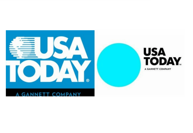Old USA Today Logo - Writing for Designers › Old VS.New
