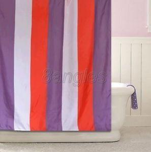 Colored Stripe Logo - Beautiful Multi-Colored Striped Pattern Bathroom Fabric Shower ...