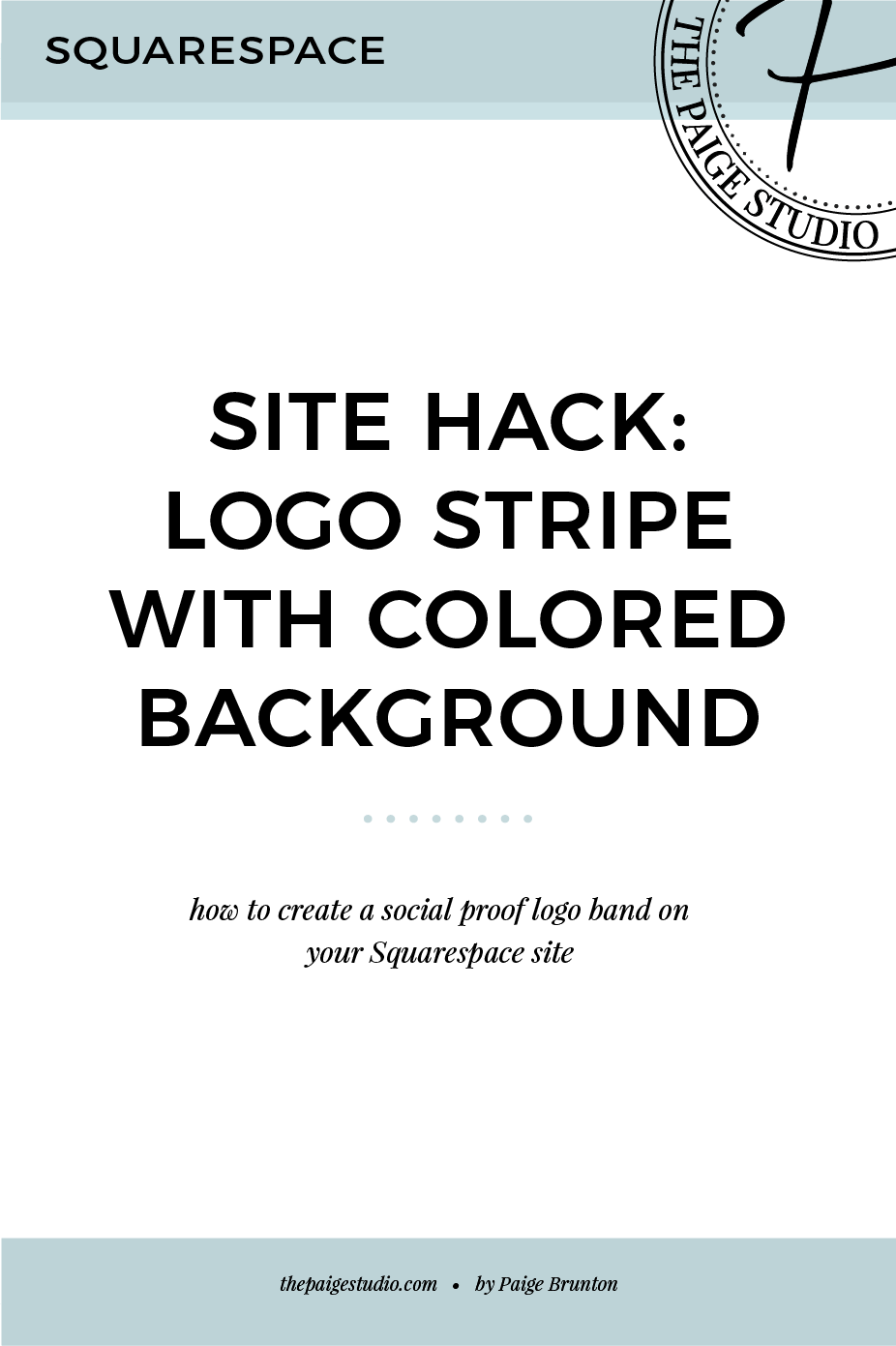 Colored Stripe Logo - Squarespace hack: How to build a colored page section with rotating