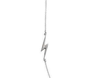 Sideways Lightning Bolt Logo - Sideways lightning bolt necklace