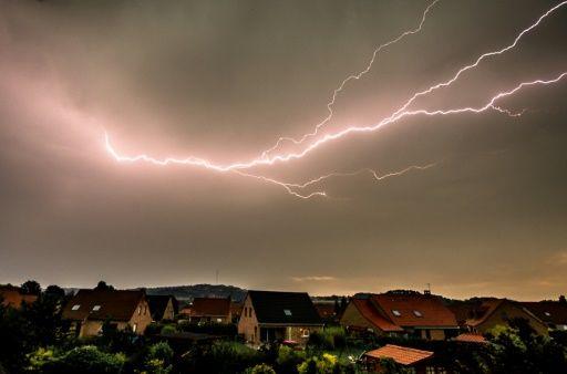 Sideways Lightning Bolt Logo - France strikes with longest-lasting lightning bolt