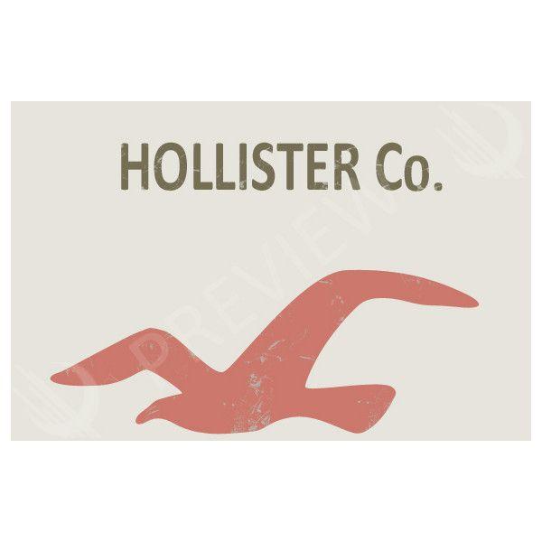 Hollister Bird Logo - hollister logo. ❤ liked on Polyvore featuring picture, background