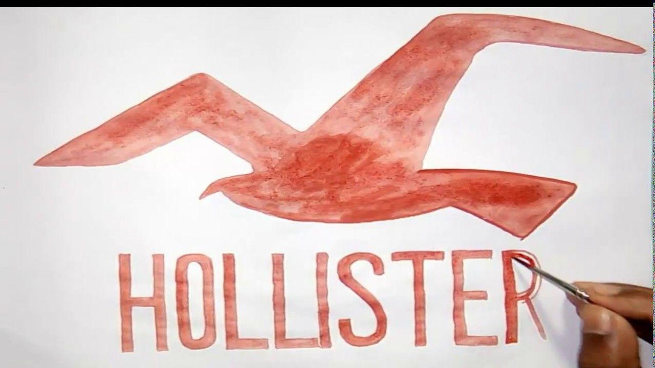 Hollister Bird Logo - How to draw the Hollister California logo - YouTube