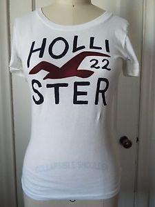 Hollister Bird Logo - Hollister HCO Bird Logo Short Slv Scoop Nk T-Shirt White/Red Bird XS ...